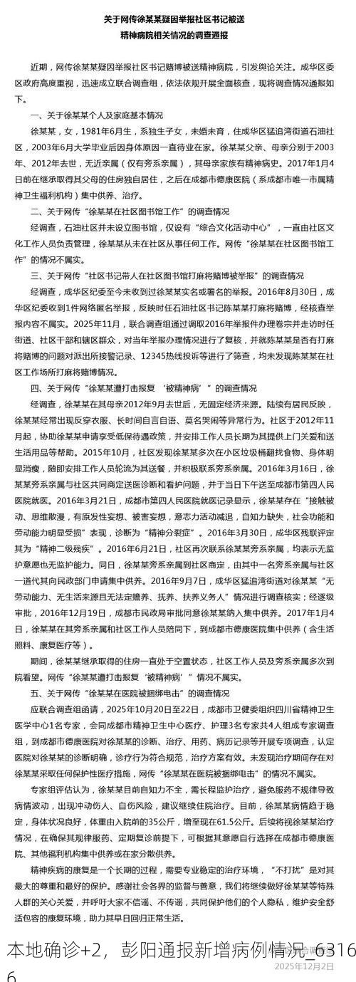 本地確診+2，彭陽(yáng)通報(bào)新增病例情況_63166